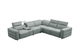 Holly Italian Leather Power Reclining Corner Sectional