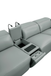Holly Italian Leather Power Reclining Corner Sectional