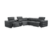 Holly Italian Leather Power Reclining Corner Sectional