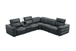 Holly Italian Leather Power Reclining Corner Sectional