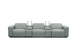 Diamante Italian Leather Power Home Theater Recliner Row