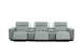 Diamante Italian Leather Power Home Theater Recliner Row