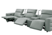 Diamante Italian Leather Power Home Theater Recliner Row