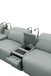 Diamante Italian Leather Power Home Theater Recliner Row