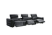 Diamante Italian Leather Power Home Theater Recliner Row
