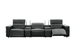 Diamante Italian Leather Power Home Theater Recliner Row