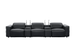 Diamante Italian Leather Power Home Theater Recliner Row