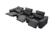 Diamante Italian Leather Power Home Theater Recliner Row