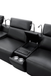 Diamante Italian Leather Power Home Theater Recliner Row