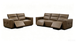 Ember Italian Leather Power Reclining Sofa and Loveseat Set