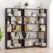 Ox Blood - Red 90Cm L-Shaped Freestanding Corner Bookshelf With Anti Tip Safety, Storage Cabinet For Living Room - Ox Blood Red