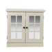 Sideboard Cabinet With Mirrored Doors, Adjustable Shelf, Metal Handles