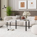 360 Degree Rotatable Coffee Table With Solid Legs