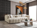 Lis Ivory Boucle LAF 115" Sectional