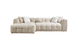 Lis Ivory Boucle LAF 115" Sectional
