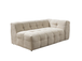 Lis Ivory Boucle LAF 115" Sectional