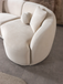 Bonita Ivory Velvet 3-Piece Curved 138" Sectional