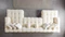 Ivy Ivory Boucle Double Chaise 146" Sectional