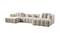 Ivy Ivory Boucle Double Chaise 146" Sectional