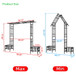 Garden Arch With Adjustable & Climbing Plants Support - Black