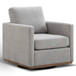 Square Upholstered Swivel Accent Chair