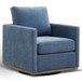 Square Upholstered Swivel Accent Chair