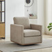 Square Upholstered Swivel Accent Chair
