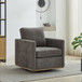 Square Upholstered Swivel Accent Chair