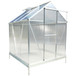 Polycarbonate house, Heavy Duty Outdoor Aluminum Walk-In House Kit With Rain Gutter, Vent And Door For Backyard Garden