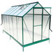 Polycarbonate house, Heavy Duty Outdoor Aluminum Walk-In House Kit With Rain Gutter, Vent And Door For Backyard Garden