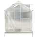 Polycarbonate house, Heavy Duty Outdoor Aluminum Walk-In House Kit With Rain Gutter, Vent And Door For Backyard Garden
