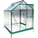 Polycarbonate house, Heavy Duty Outdoor Aluminum Walk-In House Kit With Rain Gutter, Vent And Door For Backyard Garden