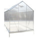 Polycarbonate house, Heavy Duty Outdoor Aluminum Walk-In House Kit With Rain Gutter, Vent And Door For Backyard Garden