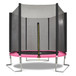 Yc 8Ft Trampoline Outer Net - Pink / Black