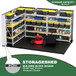 10 Ft. W X 7 Ft. D Plastic Storage Shed With Floor - Black / Gray