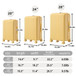 20" / 24" / 28" 3 Pieces / Set Spinner Wheel Luggage, Carry On Suitcase, With Cup Holder & USB Port & Phone Holder