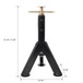 RV Adjustable Telescoping Stabilizer Jack Stand Supports Stabilizer, 16" To 30" (Set of 2) - Black
