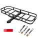 Heavy Duty Alloy Steel Cargo Basket With 500 Lbs Load Capacity In For Cars, Suvs, Trucks, And Trailers - Black