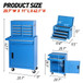 Tool Chest, 5 Drawer Rolling Tool Storage Cabinet With Detachable Top Tool Box, Liner, Universal Lockable Wheels, Adjustable Shelf, Locking Mechanism, Metal Tool Cart For Garage Workshop