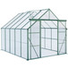 Double Door Polycarbonate house Raised Base And Anchor Aluminum Heavy Duty Walk In houses For Outdoor Backyard In All Season