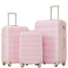 3 Piece Luggage Set Hardside Spinner Suitcase With Tsa Lock 20" 24" 28"