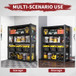Industrial 5-Tier Adjustable Shelving Unit With Pegboard Heavy-Duty Storage