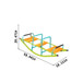 Xss008 High Quality Kids Seesaw Plastic Seat Playground Equipment Cute Baby Plastic Rocker Outdoor Children Steel Tube For Kids Age 3+ - Green / Blue
