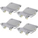 Heavy Duty Car Dolly Set, 6000Lbs Capacity, Metal Construction - Gray
