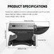 100 Lbs Single Horn Anvil - Black