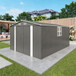 Outdoor Storage Shed With Lockable Doors