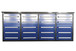 Garage Storage Cabinets With Workbench (With 20 Drawers) - Blue