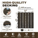 Acacia Hardwood Interlocking Deck Tiles, Striped Pattern