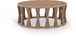 San Pietro - Aluminum Outdoor Patio Coffee Table - Natural