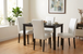 Raya 5PC Dining Set with Faux Leather Chair D700 by Happy Homes